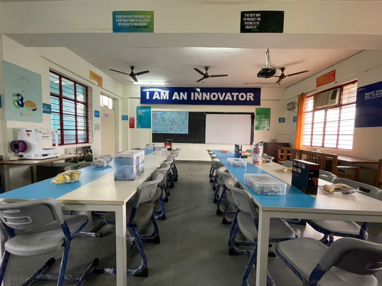 ATL Innovation Lab — Pragati Academy Atal Tinkering Lab with equipment and learning spaces